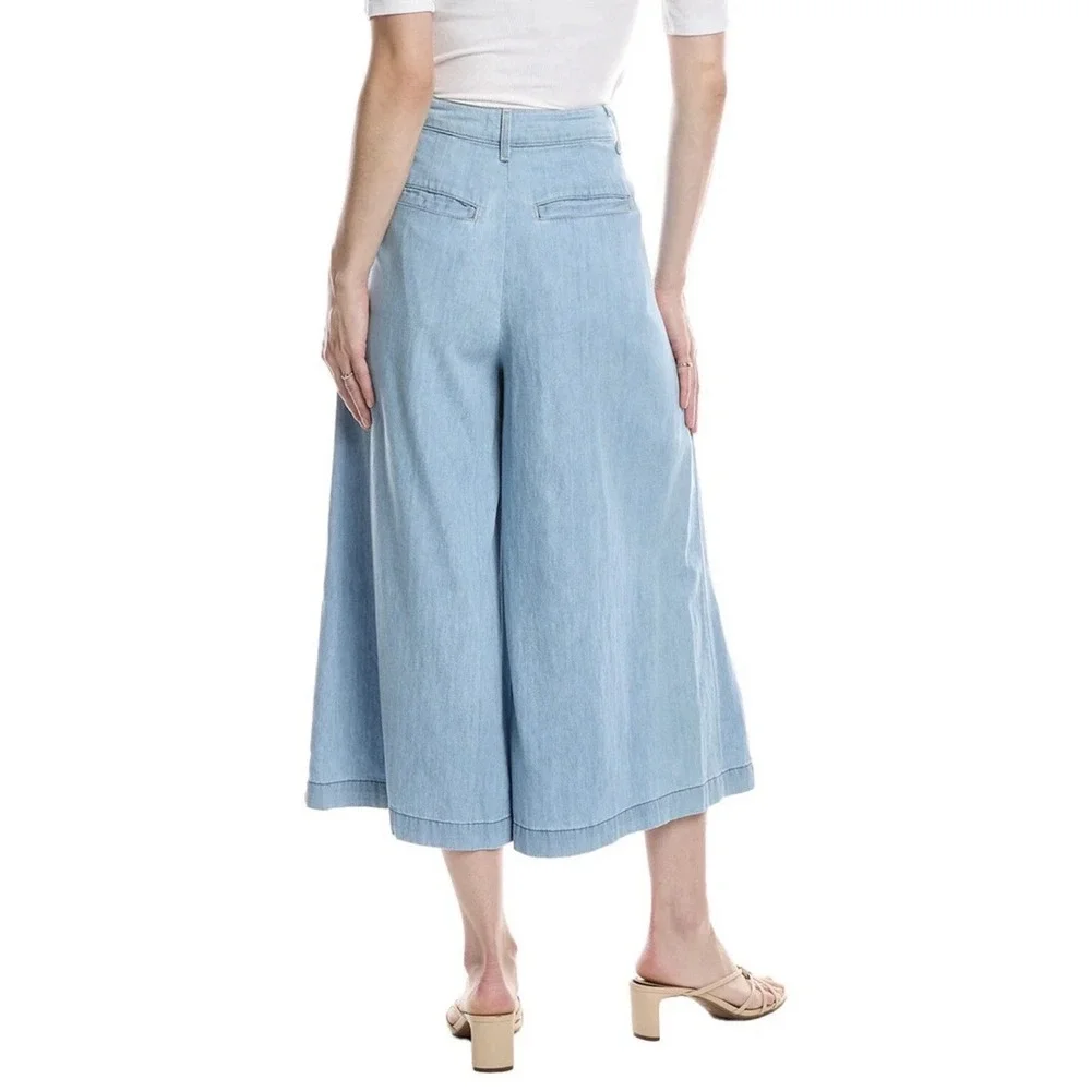 NWOT L'Agence Elowyn High Rise Crop Palazzo Pant Jeans Wide Leg Size 25 NWOT - Picture 2 of 5
